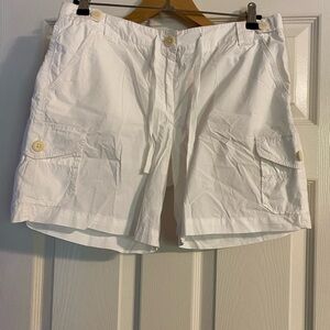 J. Crew White Cargo Shorts women size 8